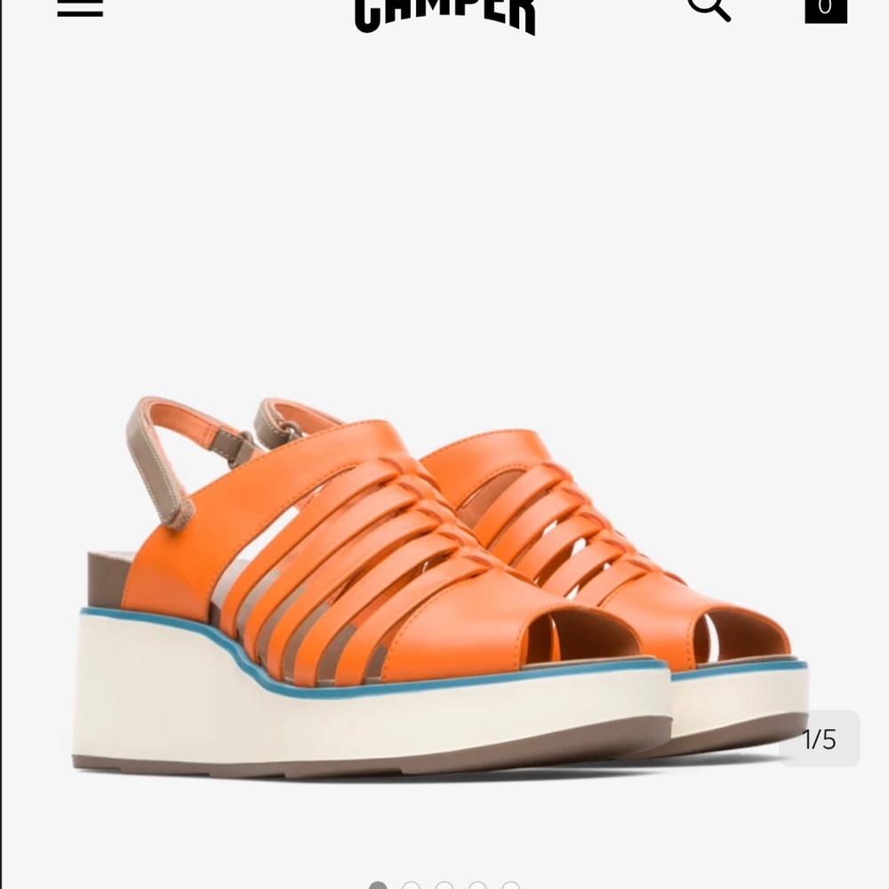Camper Tropik platform wedge sandals sz 10 (8.5-9)